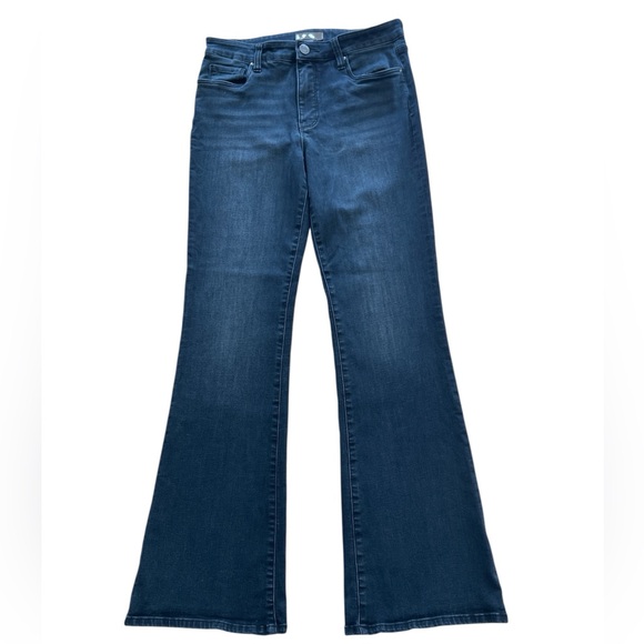 Kut from the Kloth Ana High Rise Fab Ab Flare Black Jeans - Picture 1 of 4